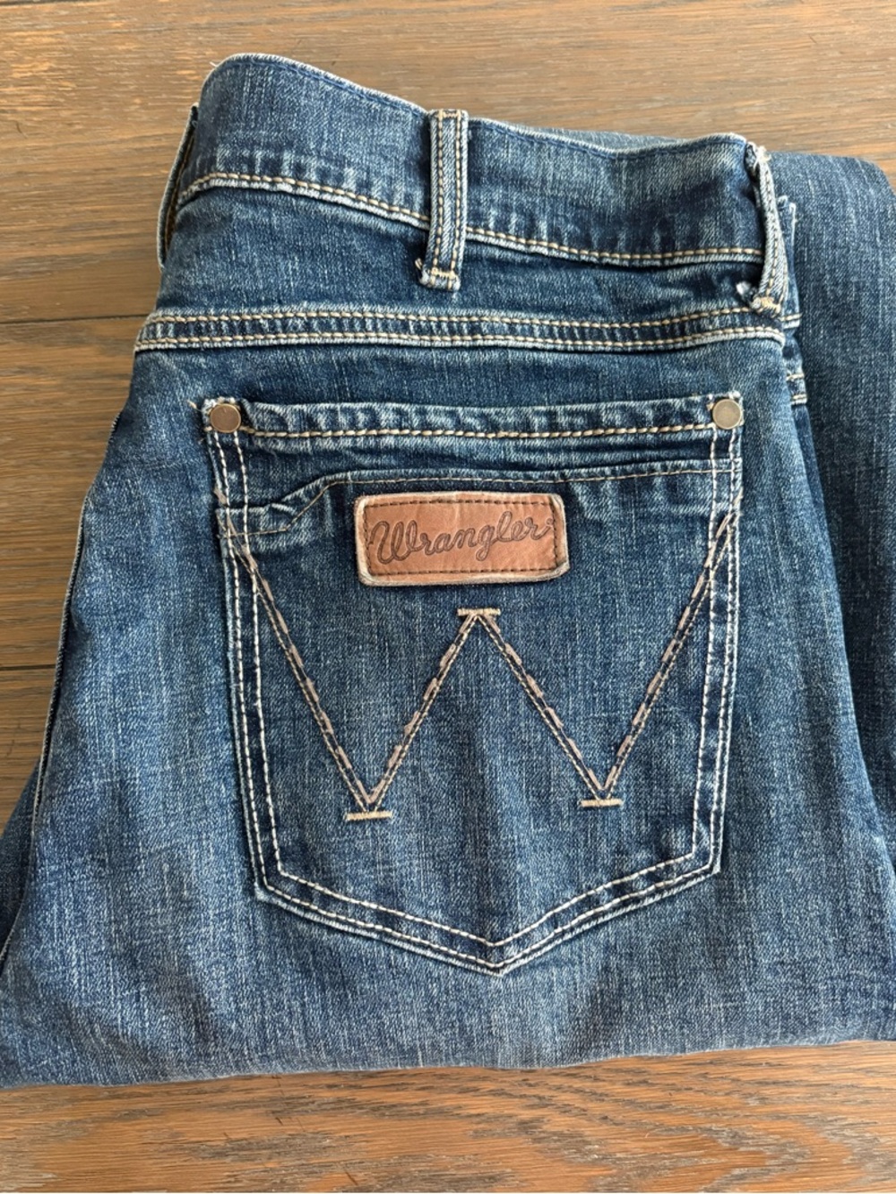 Wrangler Retro Men’s Blue Bootcut Jeans Size 36x34